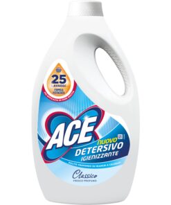 ACE DETERSIVO LAVATRICE LIQUIDO IGIENIZZANTE CLASSICO 25 LAVAGGI LT.1 375