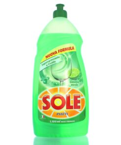 SOLE DETERSIVO PIATTI LIQUIDO 1100 ML.LIMONE VERDE