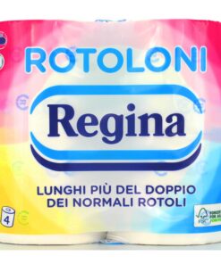 REGINA CARTA IGIENICA 4 ROTOLI 2 VELI 500 STRAPPI